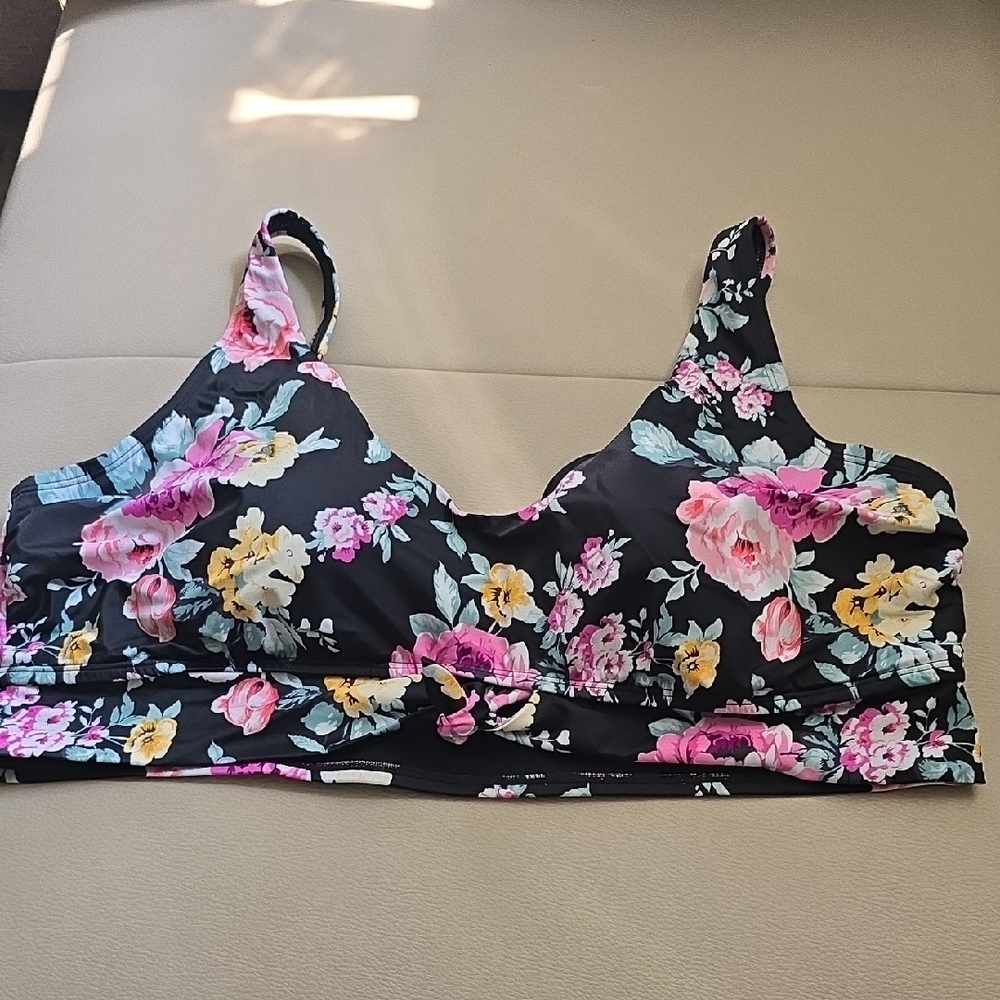 American Beach Floral Bikini Top